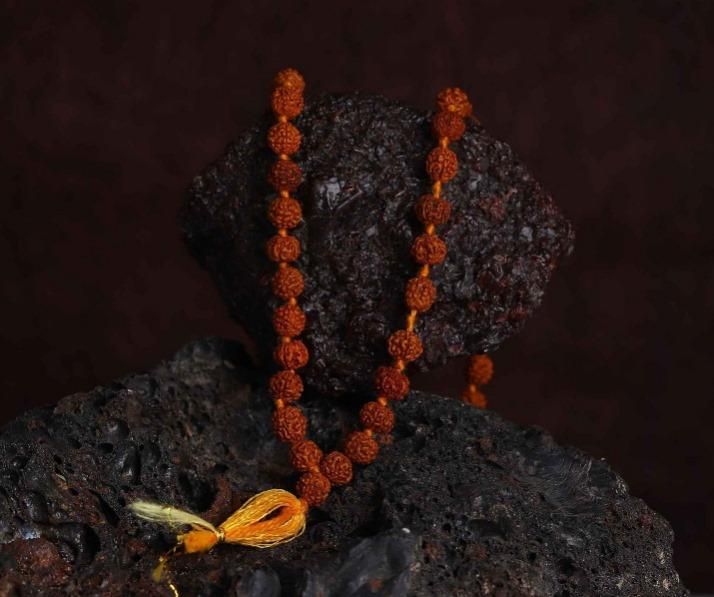 Sacred 108 Beads Rudraksha Japa Mala for Meditation & Prayer