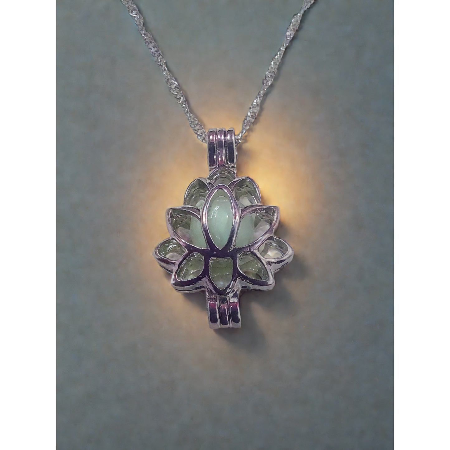 Luminous Necklace Pendant with Chain For Girls & Women