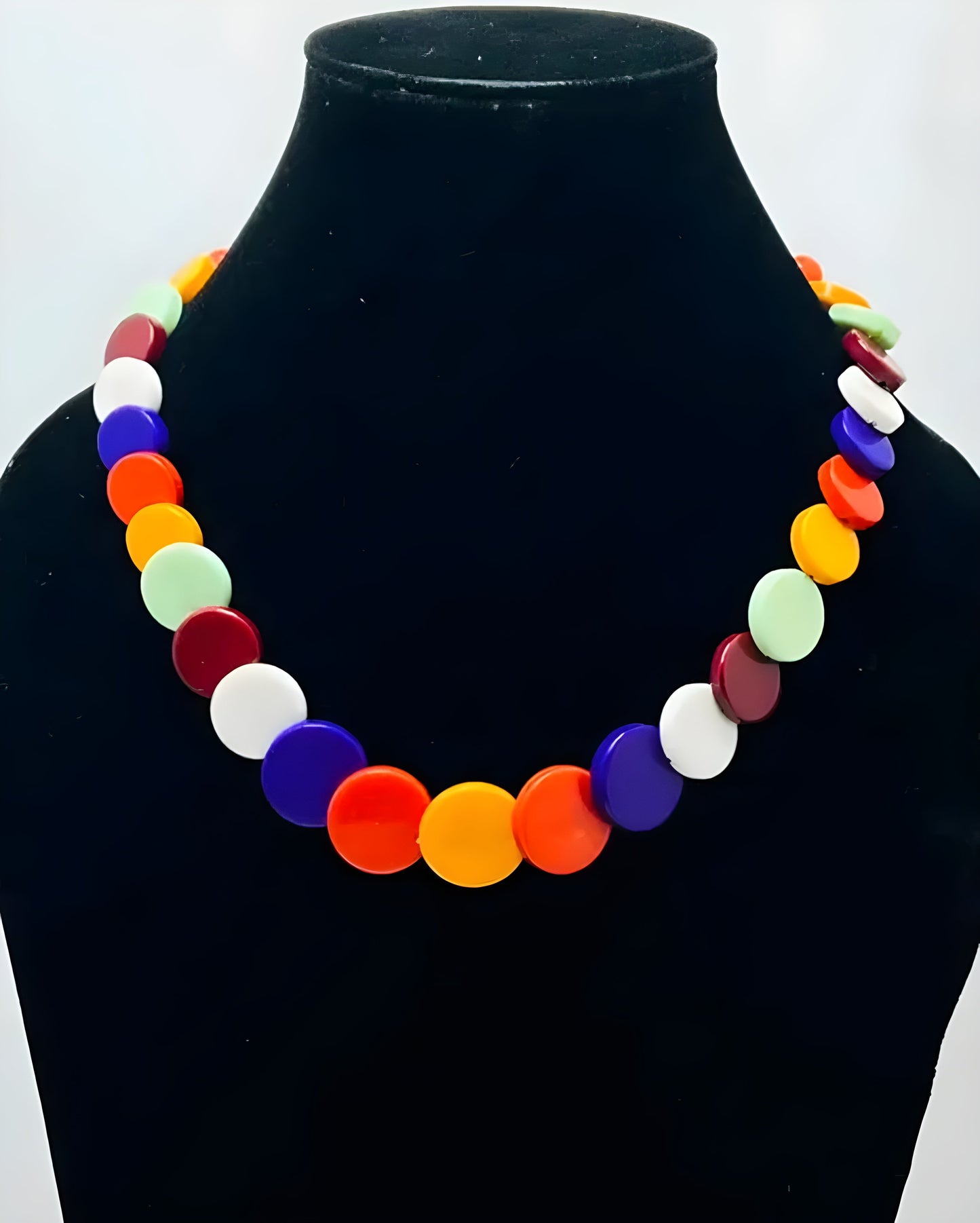 Vibrant Multi-Bead Necklace – Stylish & Playful Jewelry for Women & Girls