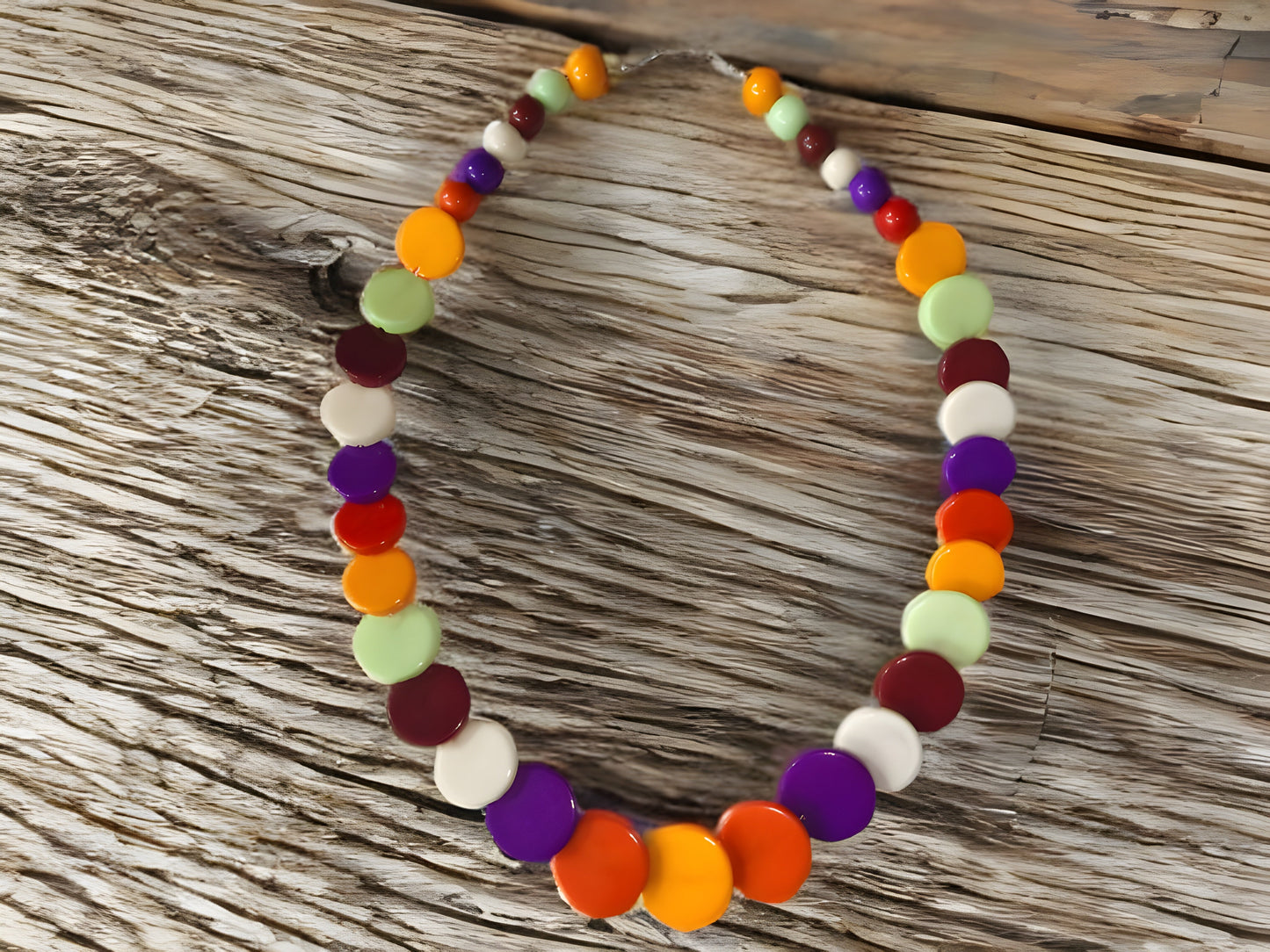 Vibrant Multi-Bead Necklace – Stylish & Playful Jewelry for Women & Girls