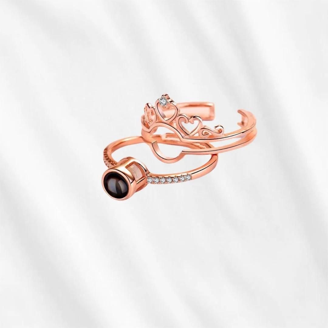 Romantic 100 Languages "I Love You" Adjustable Projection Ring