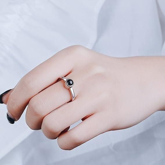 Romantic 100 Languages "I Love You" Adjustable Projection Ring