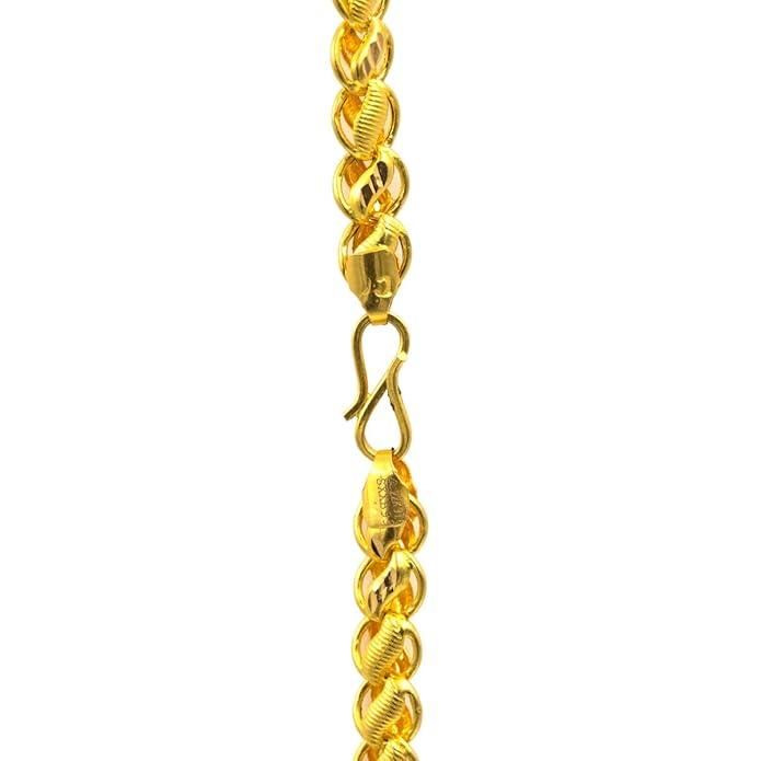 Trendy Gold-Plated Brass Chain for Men – Stylish & Durable